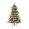 4.5ft. Pre-Lit Aspen Fir Artificial Christmas Tree, Multicolor Lights